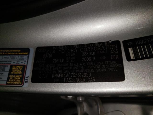 Photo 10 from auction – 2016 KIA FORTE LX with VIN KNAFK4A67G5612950