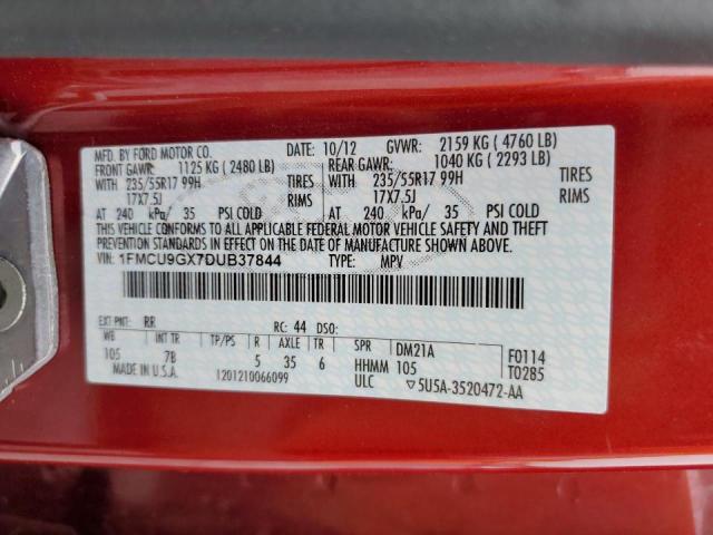 Photo 10 from auction – 2013 FORD ESCAPE SE with VIN 1FMCU9GX7DUB37844