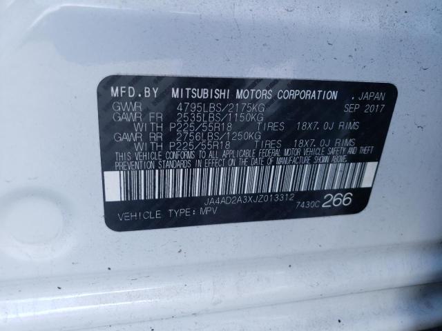 Photo 10 from auction – 2018 MITSUBISHI OUTLANDER with VIN JA4AD2A3XJZ013312