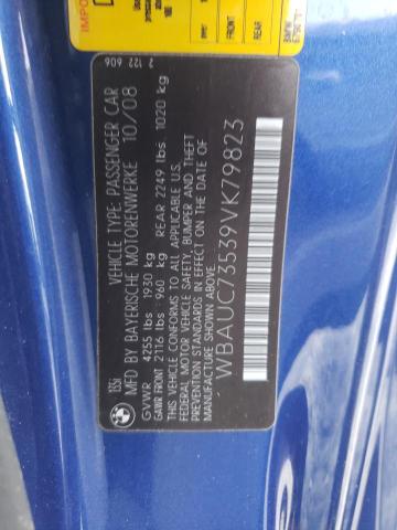 Photo 10 from auction – 2009 BMW 135 I with VIN WBAUC73539VK79823