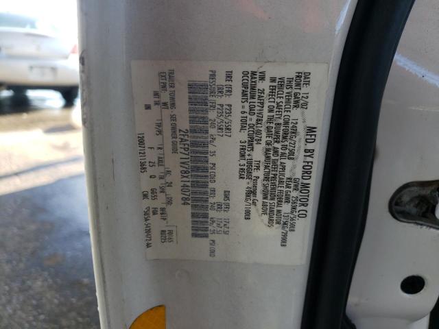 Photo 10 from auction – 2008 FORD CROWN VICT with VIN 2FAFP71V78X140784