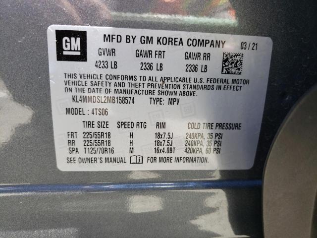 Photo 10 from auction – 2021 BUICK ENCORE GX with VIN KL4MMDSL2MB158574