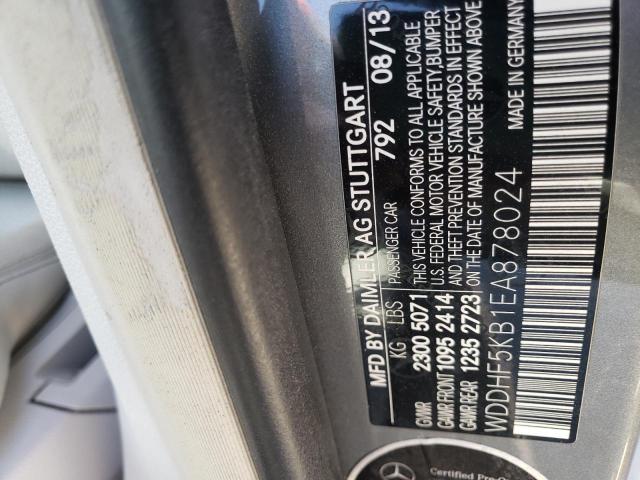 Photo 10 from auction – 2014 MERCEDES-BENZ E 350 with VIN WDDHF5KB1EA878024