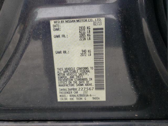 Photo 10 from auction – 2013 NISSAN ALTIMA 2.5 with VIN 1N4AL3AP8DC227567