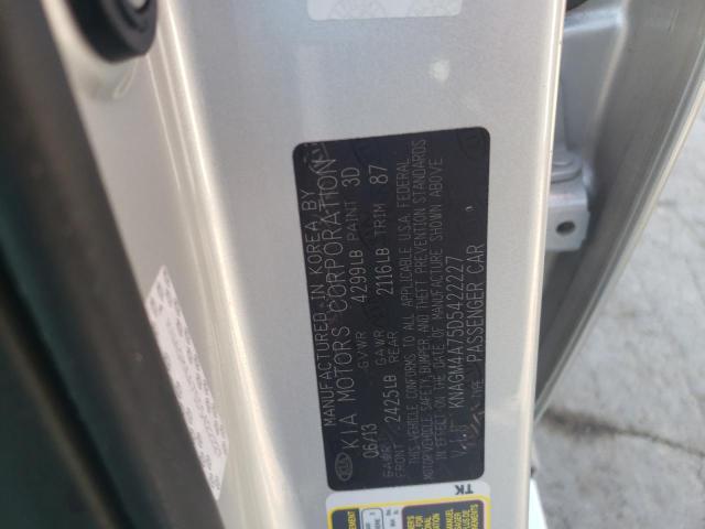 Photo 10 from auction – 2013 KIA OPTIMA LX with VIN KNAGM4A75D5422227