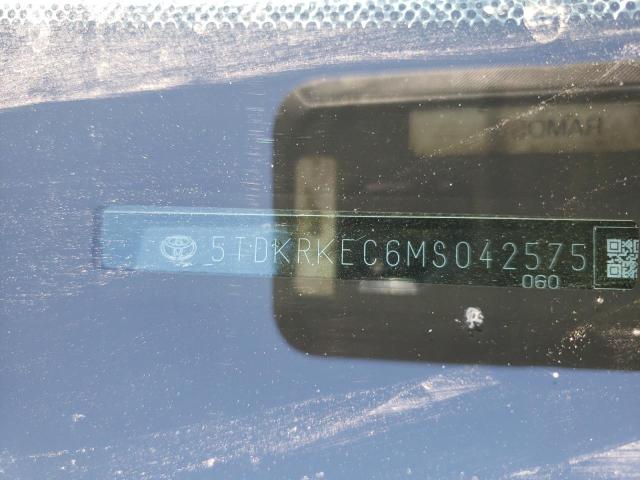 Photo 10 from auction – 2021 TOYOTA SIENNA LE with VIN 5TDKRKEC6MS042575