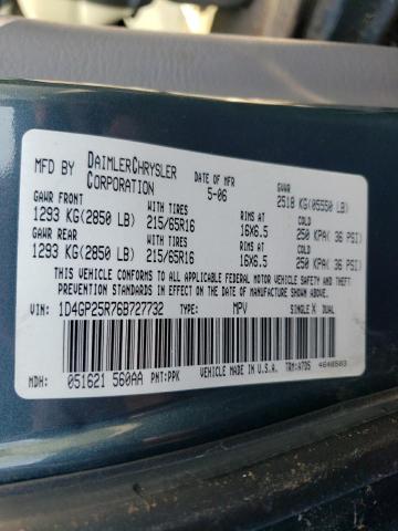 Photo 10 from auction – 2006 DODGE CARAVAN SE with VIN 1D4GP25R76B727732