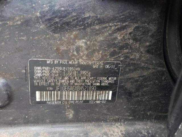 Photo 10 from auction – 2011 SUBARU IMPREZA 2. with VIN JF1GE6A6XBH521890