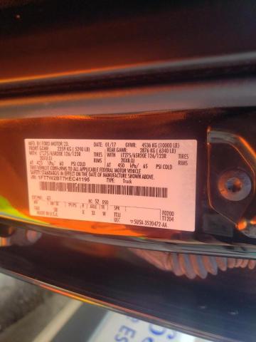 Photo 10 from auction – 2017 FORD F250 SUPER with VIN 1FT7W2BT7HEC41195