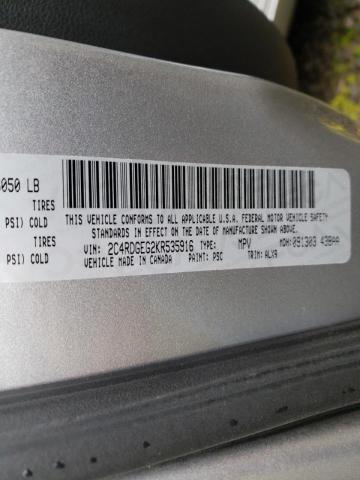 Photo 10 from auction – 2019 DODGE GRAND CARA with VIN 2C4RDGEG2KR535916