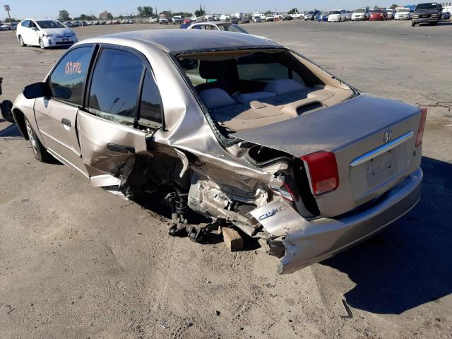 Photo 3 from auction – 2001 HONDA CIVIC LX with VIN 2HGES16551H553024