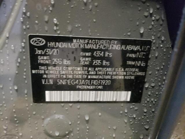 Photo 10 from auction – 2020 HYUNDAI SONATA SE with VIN 5NPEG4JA9LH031920