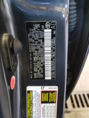 Photo 10 from auction – 2012 TOYOTA COROLLA BA with VIN 2T1BU4EE7CC759022