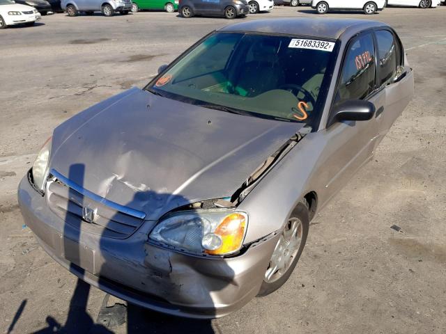 Photo 2 from auction – 2001 HONDA CIVIC LX with VIN 2HGES16551H553024
