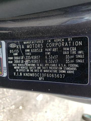 Photo 10 from auction – 2015 KIA SEDONA LX with VIN KNDMB5C13F6065637