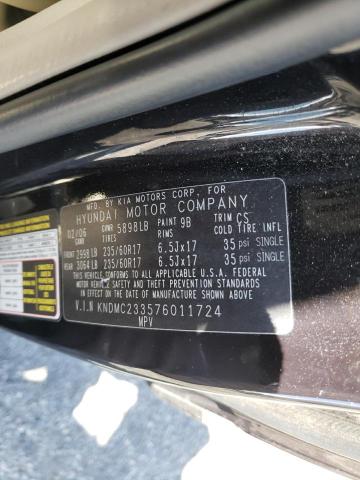 Photo 10 from auction – 2007 HYUNDAI ENTOURAGE with VIN KNDMC233576011724