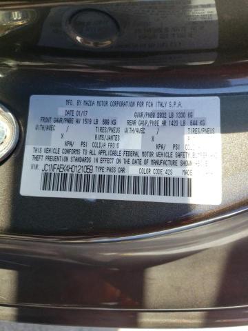 Photo 10 from auction – 2017 FIAT 124 SPIDER with VIN JC1NFAEK4H0121059