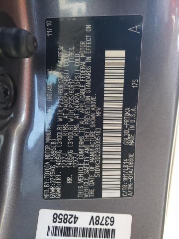 Photo 10 from auction – 2011 TOYOTA SIENNA XLE with VIN 5TDYK3DC2BS095163