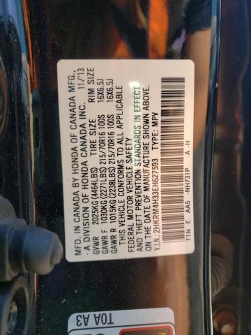 Photo 10 from auction – 2014 HONDA CR-V LX with VIN 2HKRM4H33EH627593