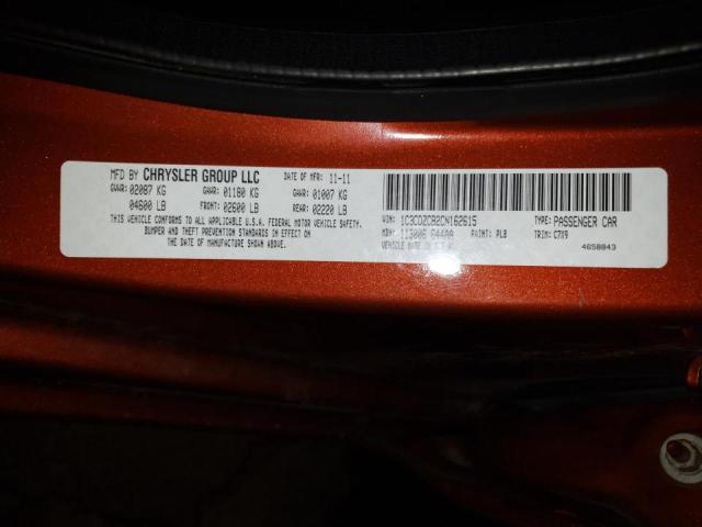 Photo 10 from auction – 2012 DODGE AVENGER SX with VIN 1C3CDZCB2CN162615