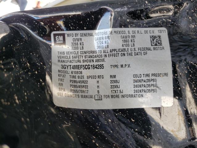 Photo 10 from auction – 2012 CADILLAC ESCALADE E with VIN 3GYT4MEF5CG184285