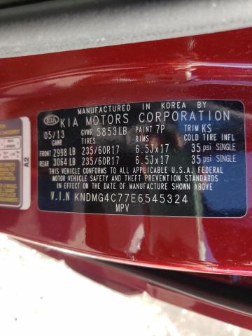 Photo 10 from auction – 2014 KIA SEDONA LX with VIN KNDMG4C77E6545324