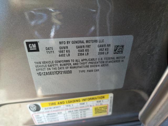 Photo 10 from auction – 2012 CHEVROLET MALIBU LS with VIN 1G1ZA5E07CF216030