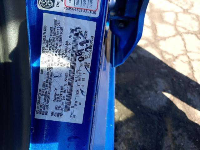 Photo 10 from auction – 2011 FORD FIESTA SEL with VIN 3FADP4CJ9BM111063