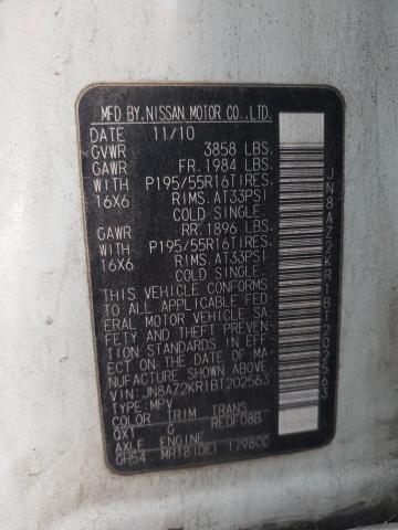 Photo 10 from auction – 2011 NISSAN CUBE BASE with VIN JN8AZ2KR1BT202563
