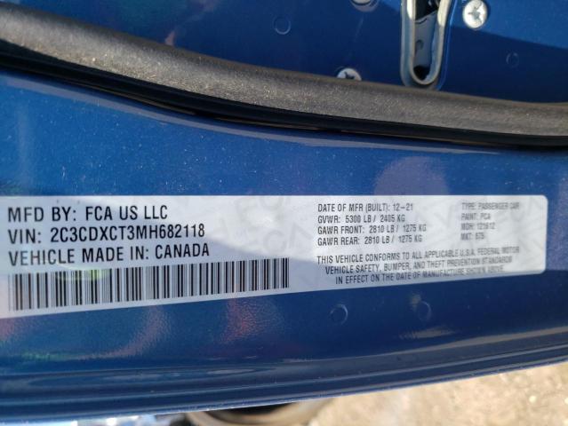 Photo 10 from auction – 2021 DODGE CHARGER R/ with VIN 2C3CDXCT3MH682118