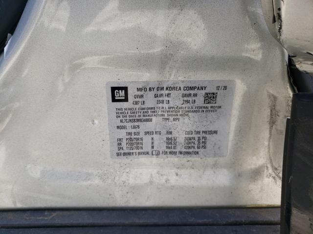 Photo 10 from auction – 2021 CHEVROLET TRAX LS with VIN KL7CJNSB3MB348808