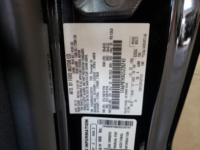Photo 10 from auction – 2016 FORD MUSTANG with VIN 1FA6P8THXG5220741
