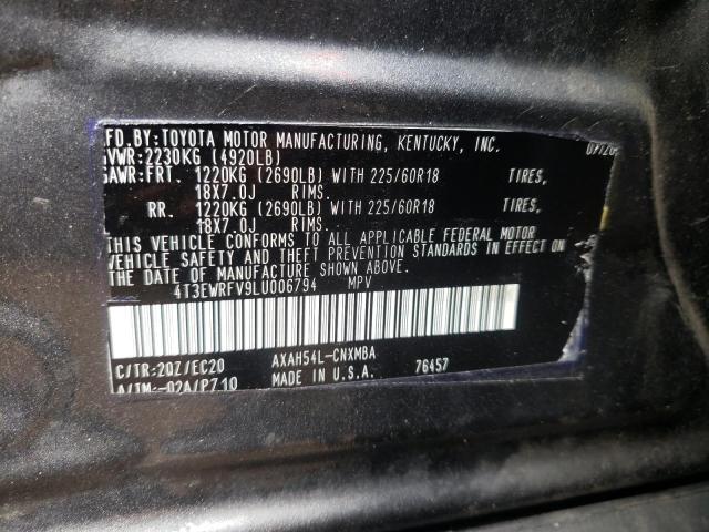Photo 10 from auction – 2020 TOYOTA RAV4 XSE with VIN 4T3EWRFV9LU006794