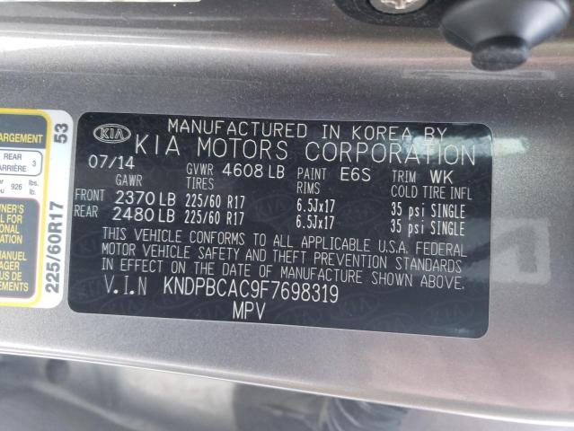 Photo 10 from auction – 2015 KIA SPORTAGE L with VIN KNDPBCAC9F7698319
