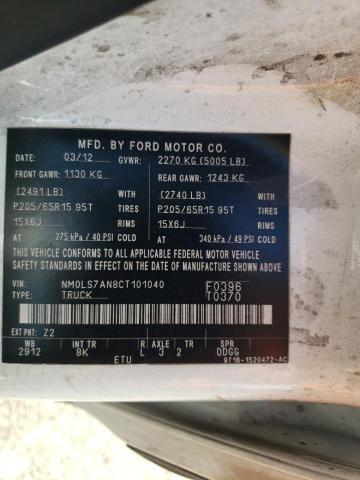 Photo 10 from auction – 2012 FORD TRANSIT CO with VIN NM0LS7AN8CT101040