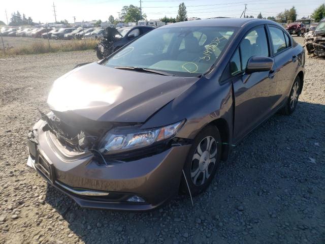 Photo 2 from auction – 2014 HONDA CIVIC HYBR with VIN 19XFB4F23EE200339