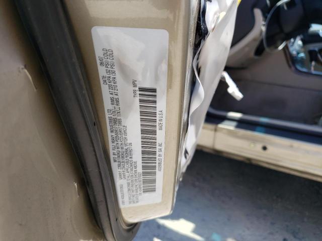 Photo 10 from auction – 2008 SUBARU OUTBACK 2. with VIN 4S4BP62C687319321