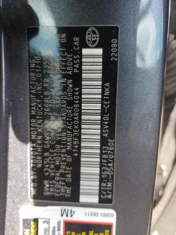 Photo 10 from auction – 2010 TOYOTA CAMRY BASE with VIN 4T4BF3EK0AR084044
