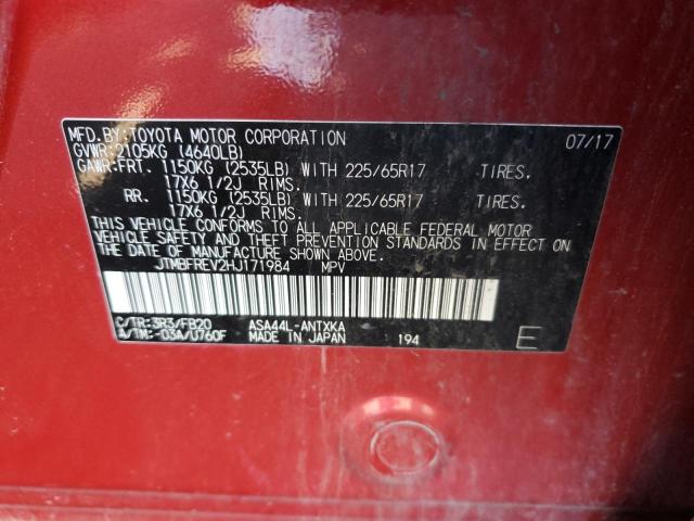 Photo 10 from auction – 2017 TOYOTA RAV4 LE with VIN JTMBFREV2HJ171984