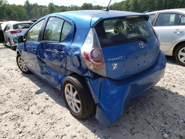 Photo 3 from auction – 2012 TOYOTA PRIUS C with VIN JTDKDTB33C1010719
