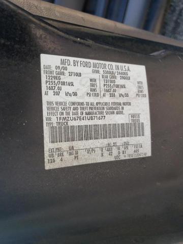 Photo 10 from auction – 2001 FORD EXPLORER S with VIN 1FMZU67E41UB71677