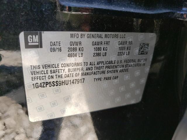 Photo 10 from auction – 2017 BUICK LACROSSE E with VIN 1G4ZP5SS9HU147917
