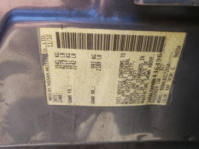 Photo 10 from auction – 2011 NISSAN ALTIMA BAS with VIN 1N4AL2APXBN436496