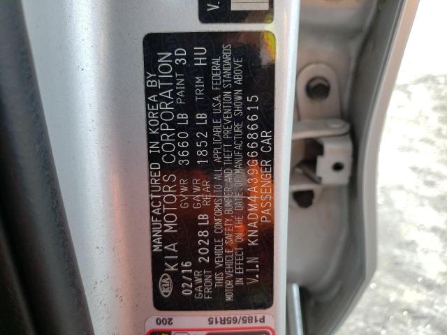 Photo 10 from auction – 2016 KIA RIO LX with VIN KNADM4A39G6686615