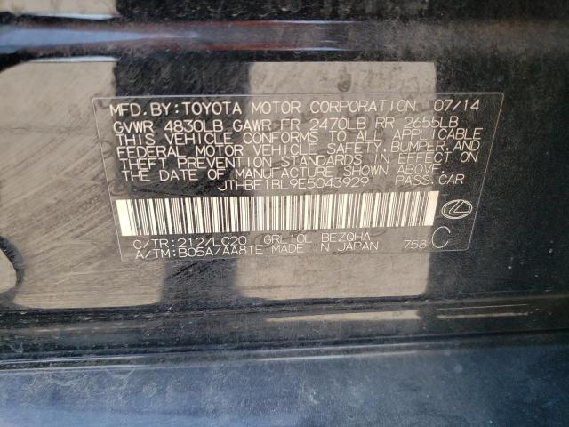 Photo 10 from auction – 2014 LEXUS GS 350 with VIN JTHBE1BL9E5043929