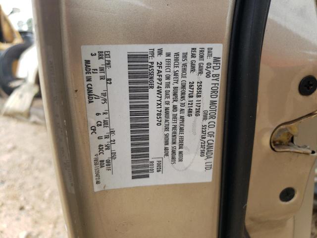 Photo 10 from auction – 2000 FORD CROWN VICT with VIN 2FAFP74W7YX178570