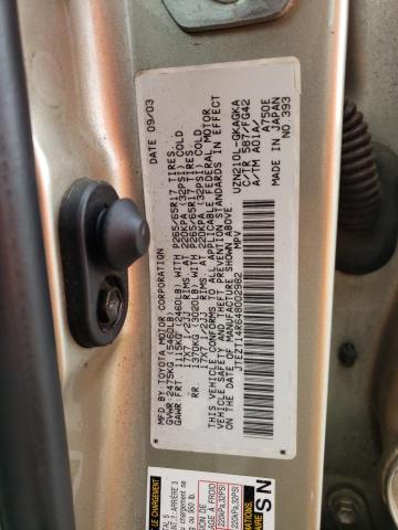 Photo 10 from auction – 2004 TOYOTA 4RUNNER SR with VIN JTEZT14R648002982