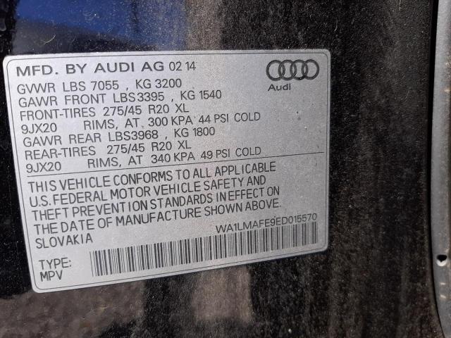 Photo 10 from auction – 2014 AUDI Q7 PREMIUM with VIN WA1LMAFE9ED015570
