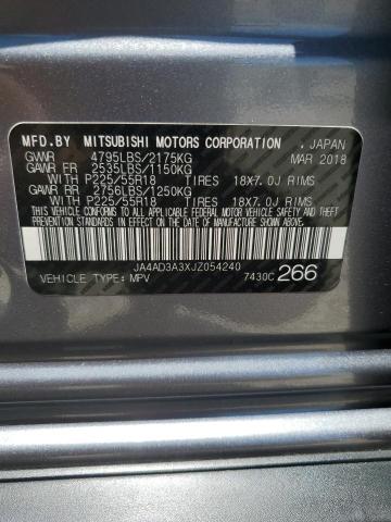 Photo 10 from auction – 2018 MITSUBISHI OUTLANDER with VIN JA4AD3A3XJZ054240