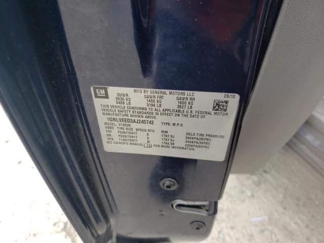 Photo 10 from auction – 2010 CHEVROLET TRAVERSE L with VIN 1GNLVEED3AJ245742